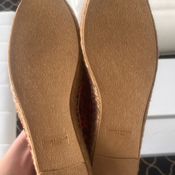 Saint Laurent leopard canvas espadrilles size 38 - Picture 10 of 17